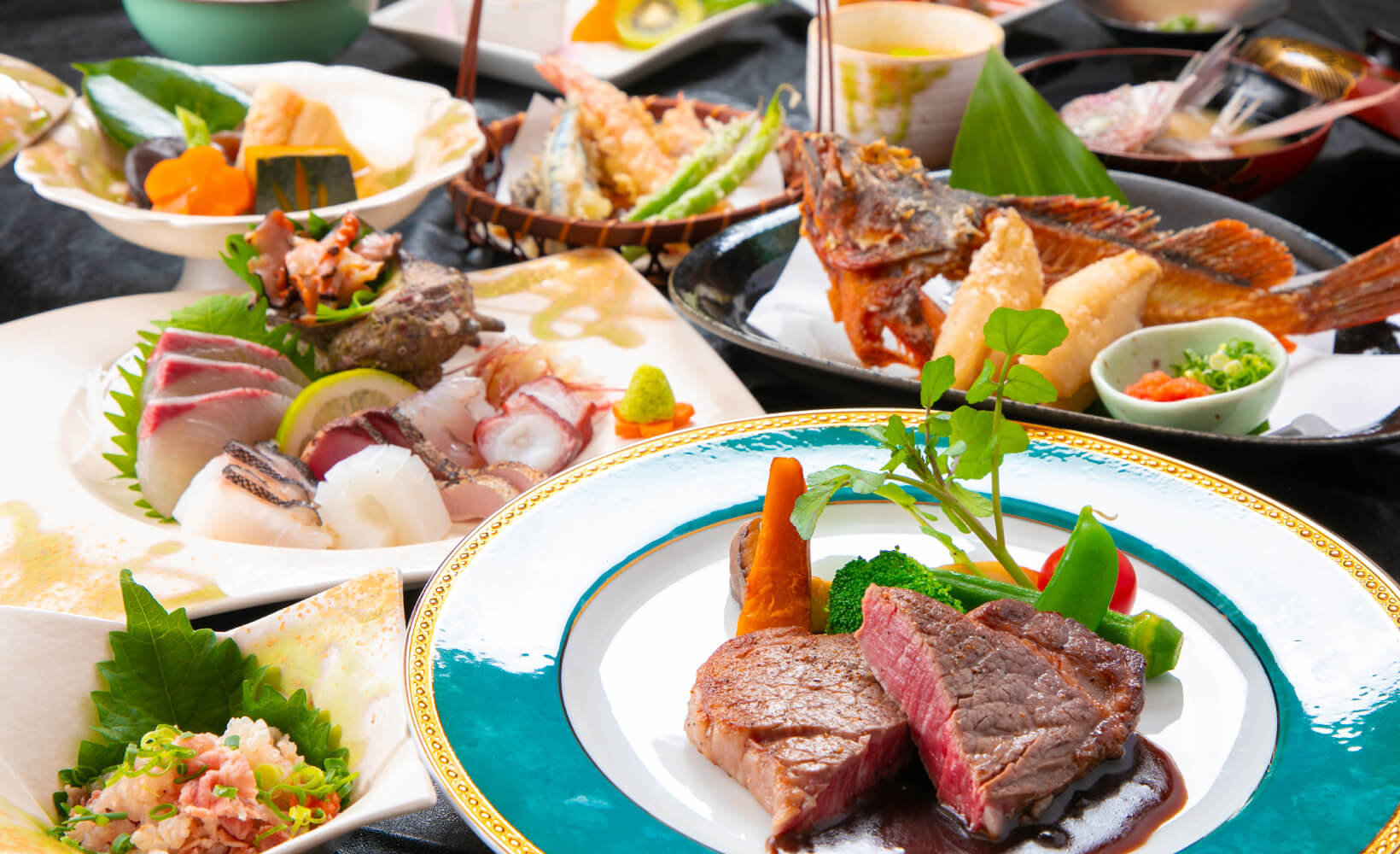 料理長厳選 五島牛フィレステーキと五島の新鮮魚介贅沢プラン